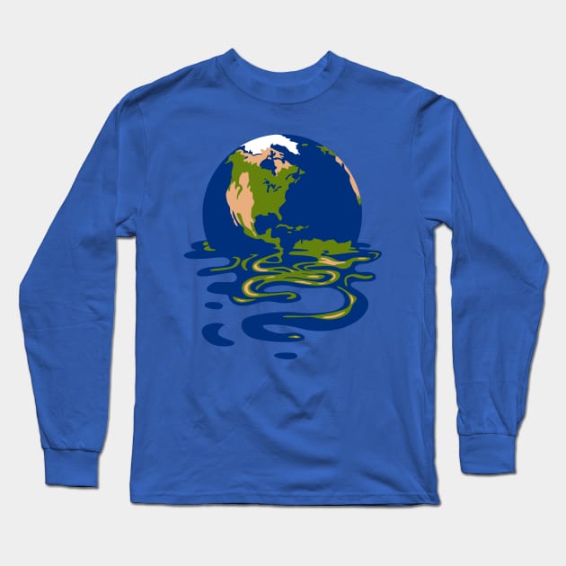 Undoing Earth Long Sleeve T-Shirt by albertocubatas